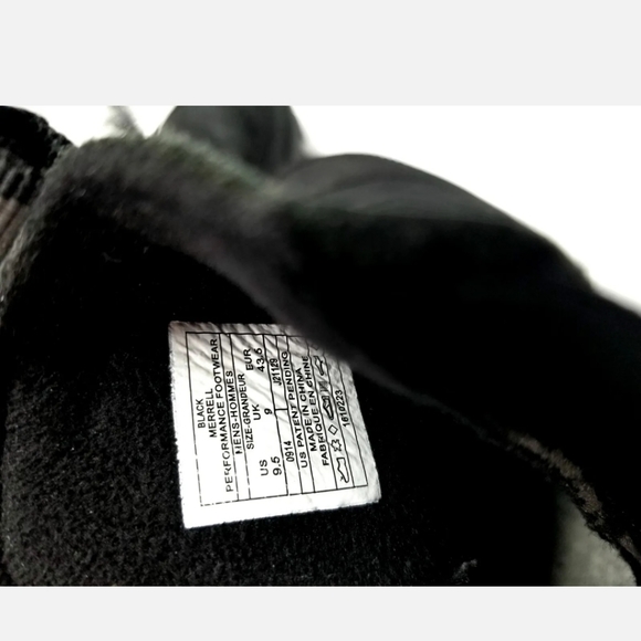 Merrell Polarand Rove Boots Men's Size 9.5 Waterproof Black Pull On Leather Boot - Picture 6 of 6